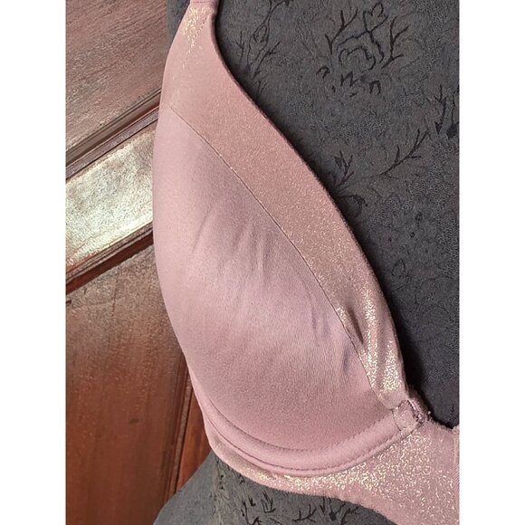 Victorias Secret 34C Shimmer Lined Demi Bra Pink - Picture 2 of 7